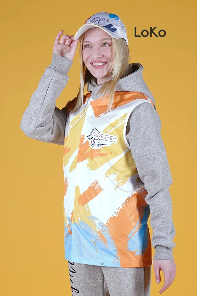 Жилет Парма без подклада унисекс, с полной запечаткой "Otkritie"#1