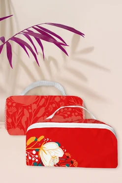 Купить косметичку Лилия 18х8х8 см, с принтом "Flower"