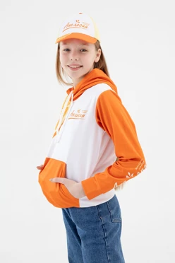 Бейсболка Стандарт детская с полной запечаткой (полиэстер) "Orange"#2