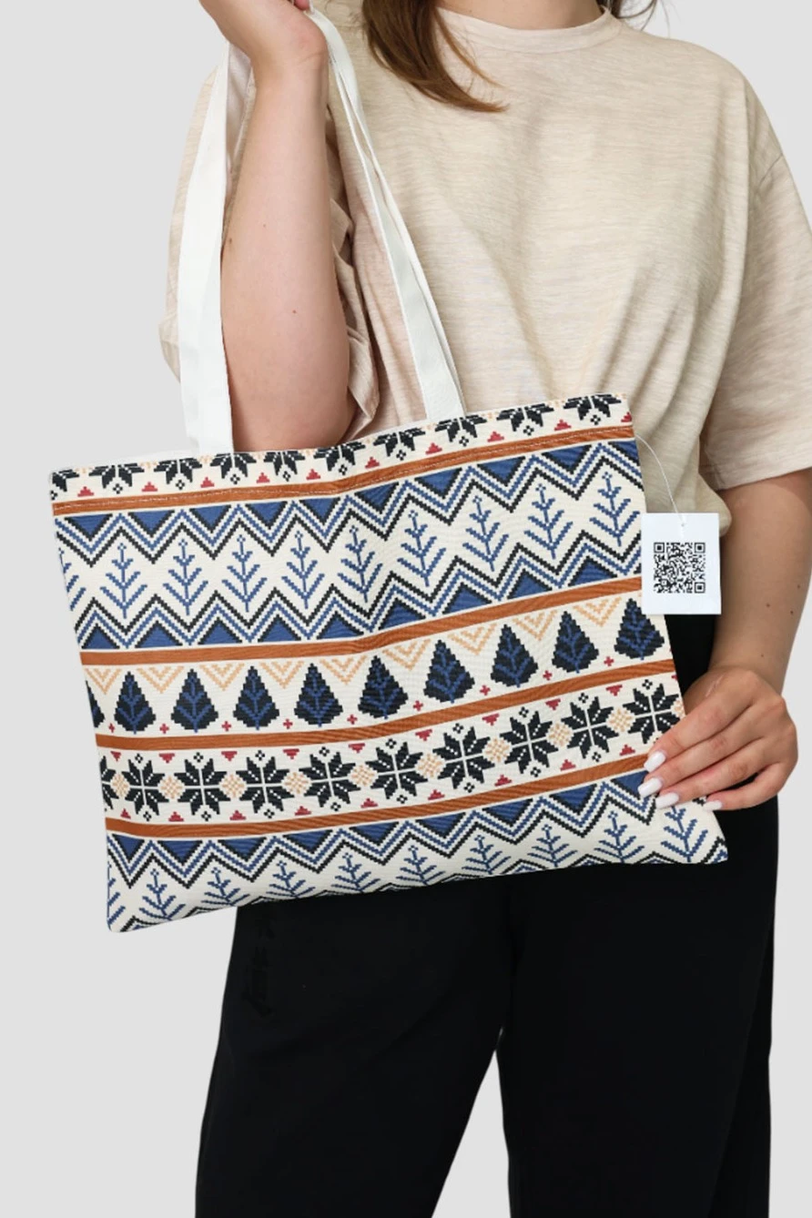 Купить сумку Комби из греты 40х30 см, с принтом на одной стороне "Pine tree pattern" Купить сумку Комби из греты 40х30 см, с принтом на одной стороне "Pine tree pattern"