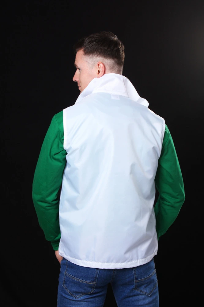 Жилет Брайт унисекс, однотонный белый#1 Жилет Брайт унисекс, однотонный белый#1