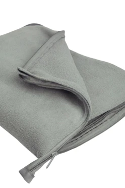 Купить плед Трансформер (плед-подушка) флисовый, однотонный серый