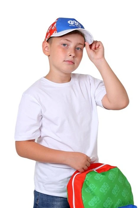 Бейсболка Стандарт детская с полной запечаткой (полиэстер) "ILS"#1