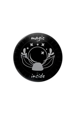 Купить значок закатной диаметр 25 мм, с принтом "Magic inside"