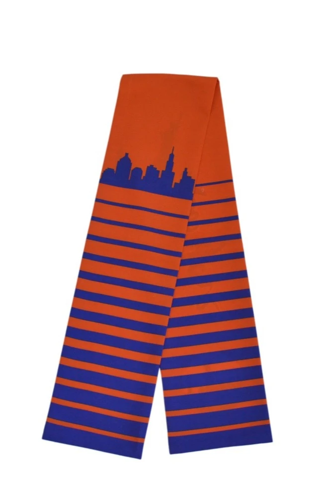 Купить шарф печатный 15х120 см двухслойный