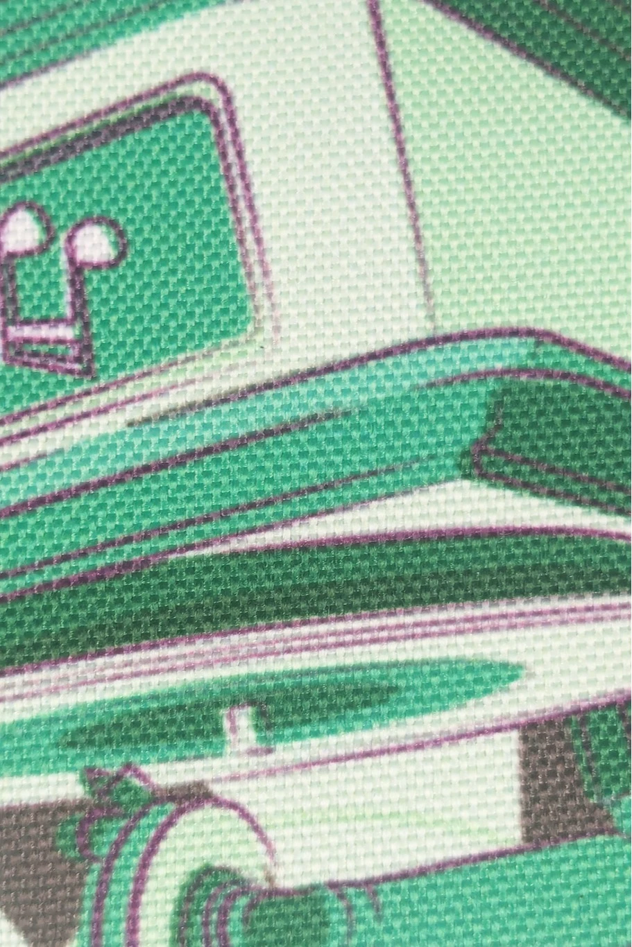 Сумка Бэлл из оксфорда, с полной запечаткой#8