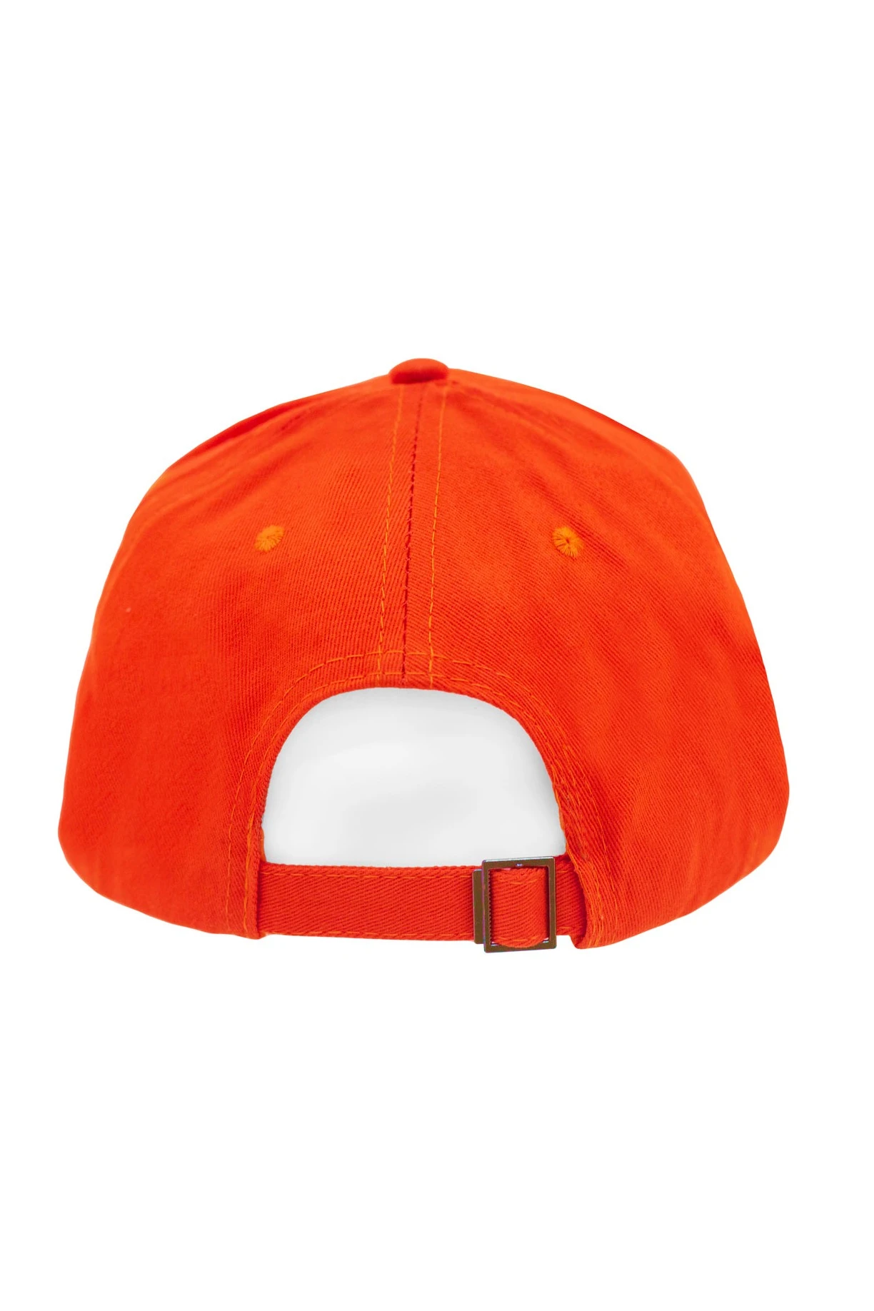 Бейсболка Брент шестиклинка взрослая, однотонная оранжевая (хлопок)#1