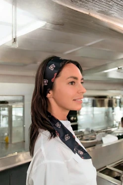 Шарф-платок Твилли двухслойный 5х130 см, с полной запечаткой#1