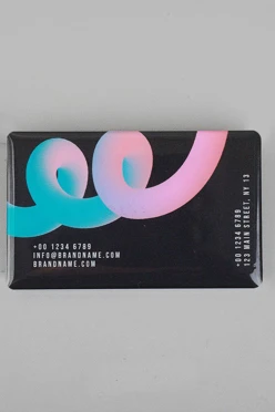 Купить бейдж акриловый, 50х80 мм без окна "Brandname info"