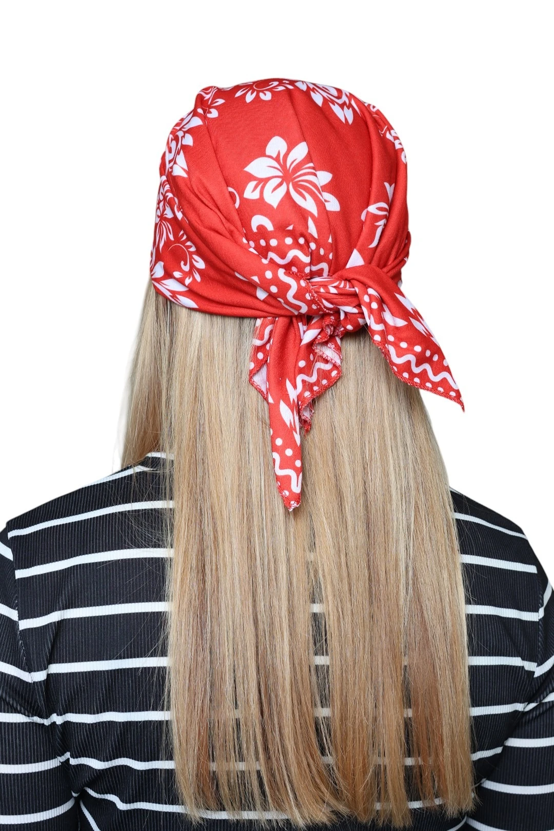 Бандана с полной запечаткой, полиэстер 60х60 см "Red Pattern"#3