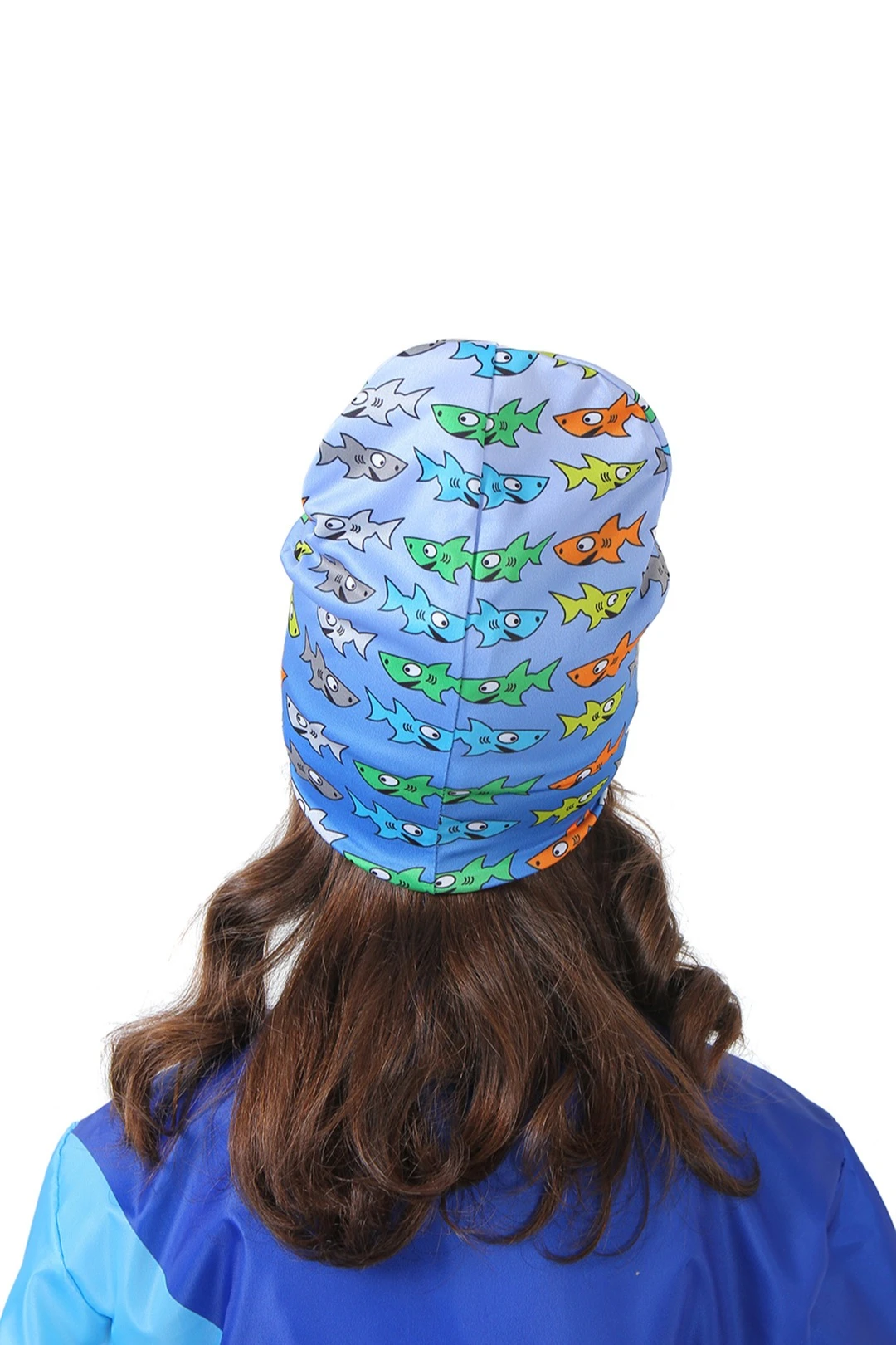 Шапка Сноу двухслойная детская, с полной запечаткой "SHARK"#2 Шапка Сноу двухслойная детская, с полной запечаткой "SHARK"#2