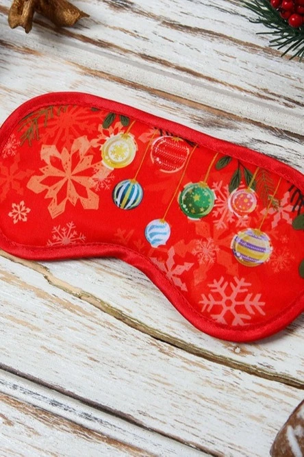 Маска для сна с принтом "Christmas tree decorations"#2