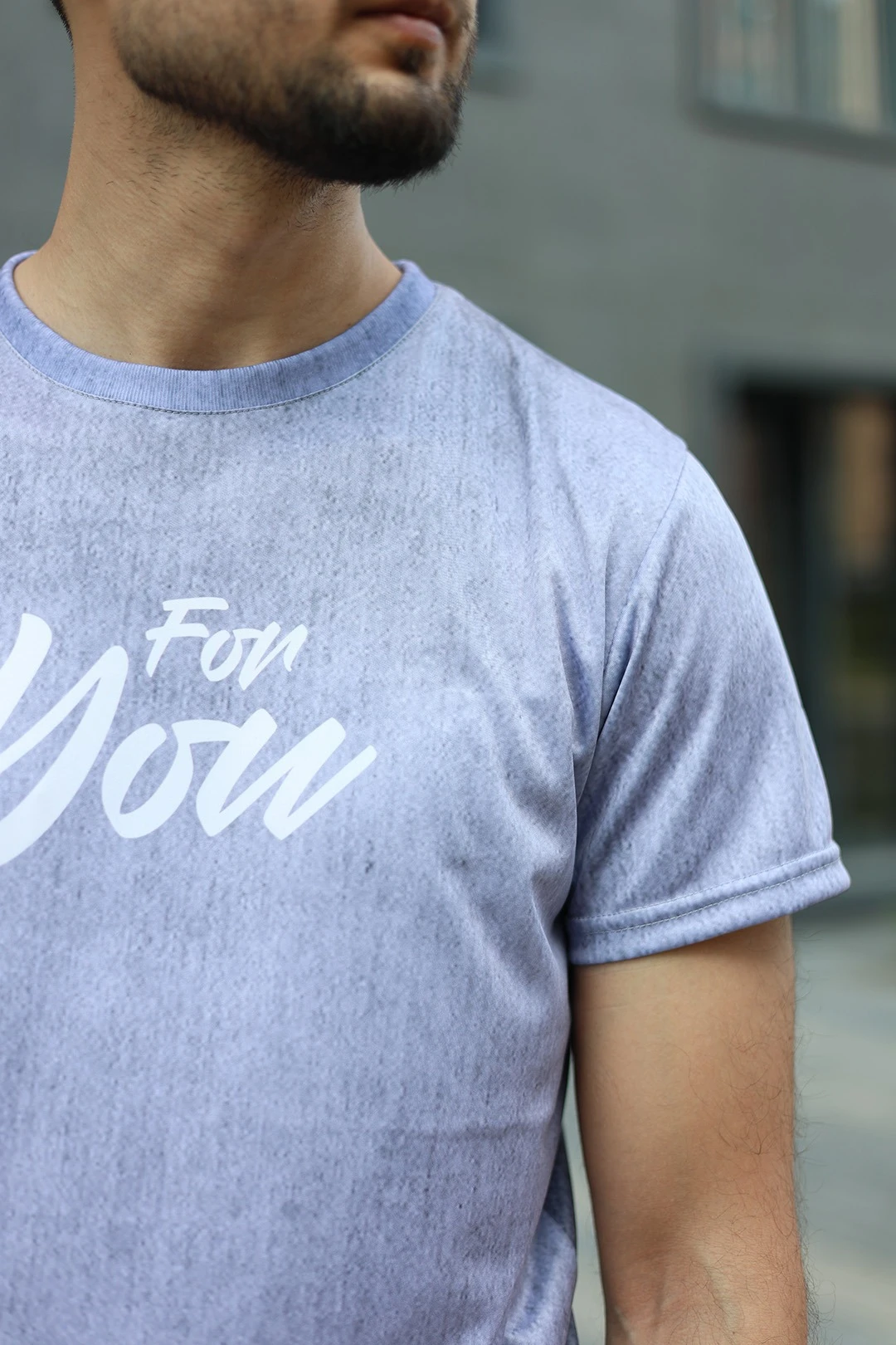 Футболка Гэлэкси унисекс из примы с полной запечаткой "For You"#1