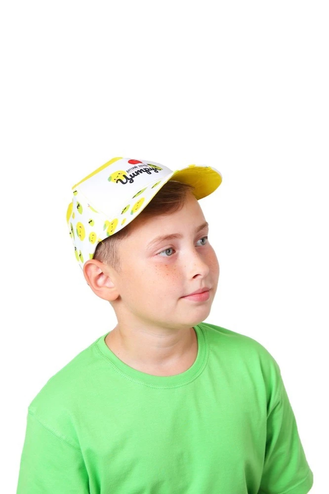 Бейсболка Стандарт детская с полной запечаткой (полиэстер) "Citrus"#1