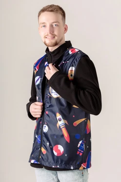 Купить жилет Парма без подклада унисекс "Космический отряд"