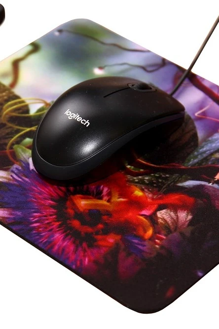 Купить коврик для мыши прямоугольный с нанесением "Цветы"