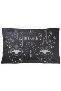 Купить подушку с бордюром 30х50 см, с принтом "Fall asleep"