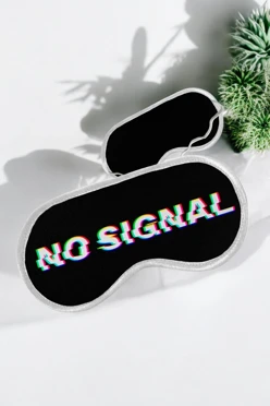 Купить маску для сна с принтом "No signal"