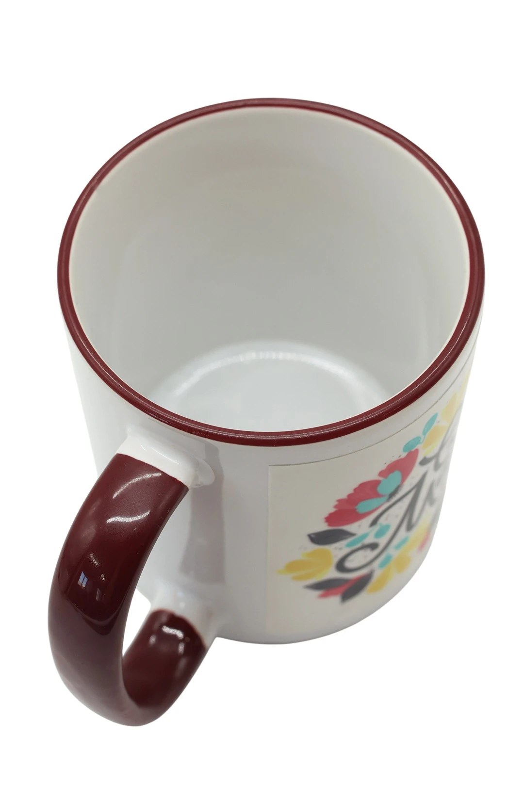 Кружка с цветной каймой и ручкой, с печатью "March 8"#1 Кружка с цветной каймой и ручкой, с печатью "March 8"#1