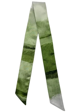 Шарф-платок Твилли двухслойный 5х90 см, с полной запечаткой#2