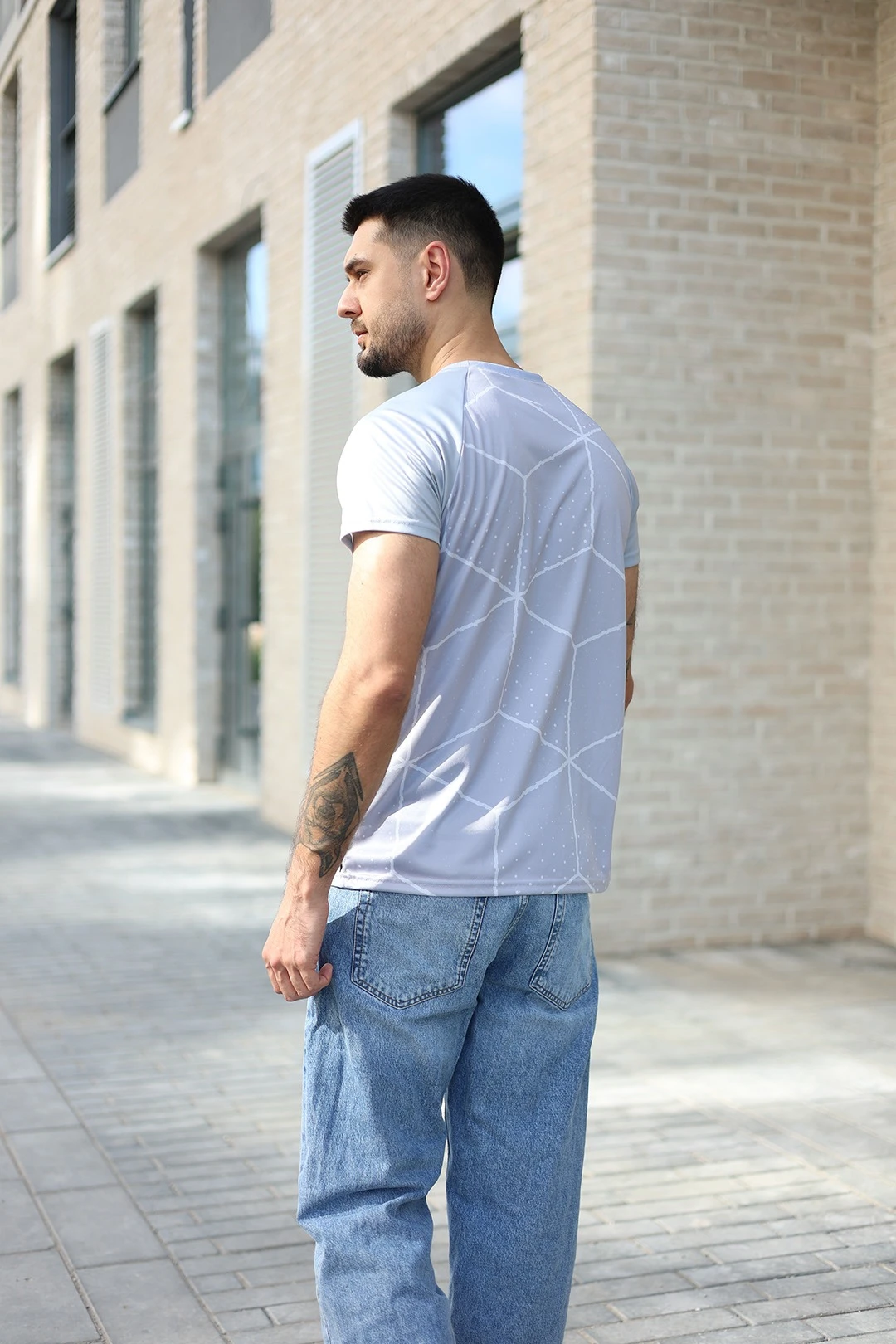 Футболка Спэйс унисекс из ложной сетки с полной запечаткой "Armageddon"#3 Футболка Спэйс унисекс из ложной сетки с полной запечаткой "Armageddon"#3