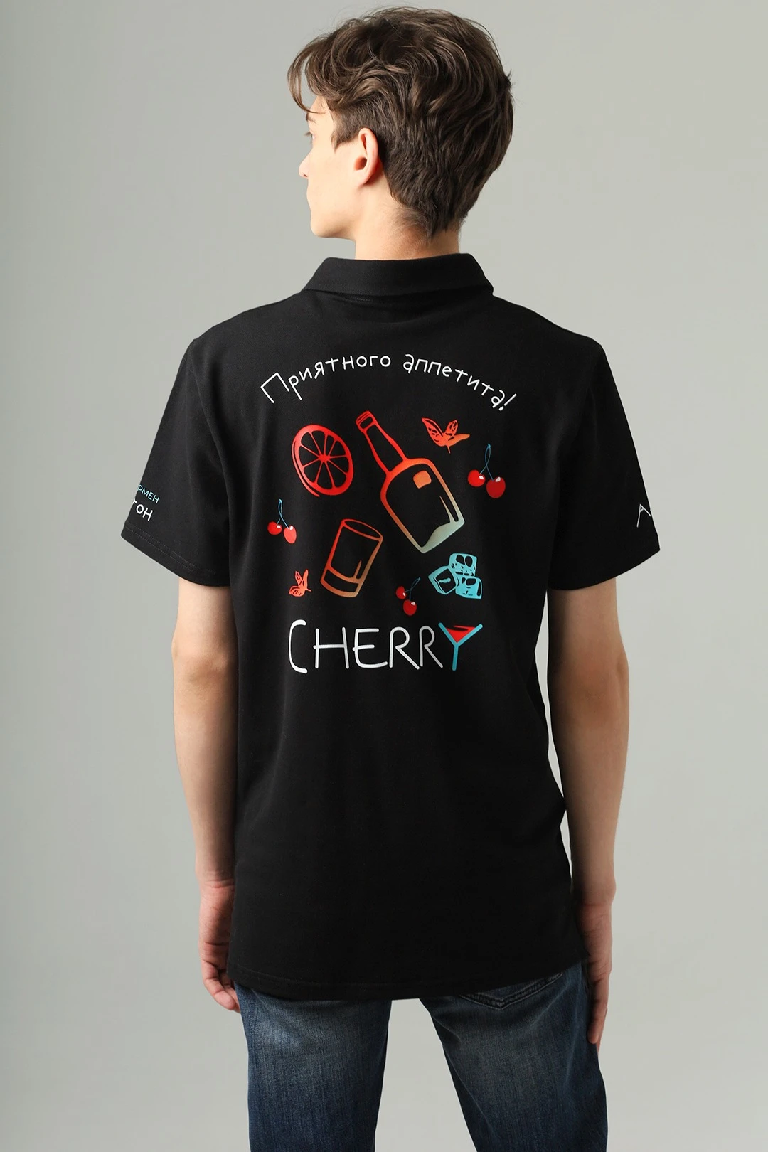 Поло Тейлор унисекс однотонная "Cherry"#2 Поло Тейлор унисекс однотонная "Cherry"#2