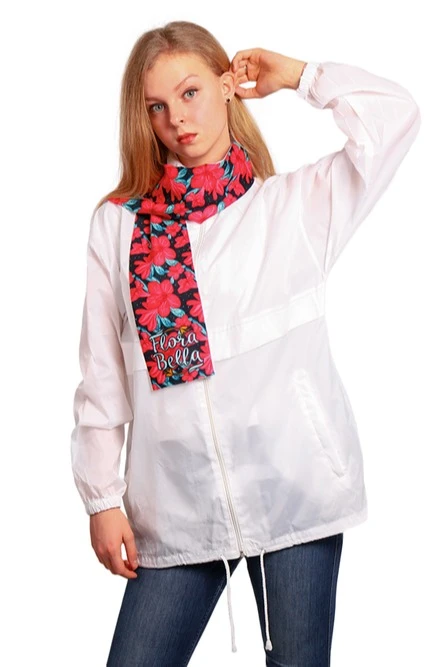 Шарф однослойный утепленный 15х120 см, полной запечаткой "Flora Bella"#2