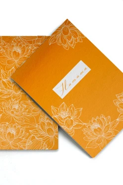 Блокнот фирменный А6 на скобе (20 листов без печати) с принтои "Natasha"#2