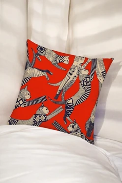 Купить подушку 50х50 см, с принтом "Cats"