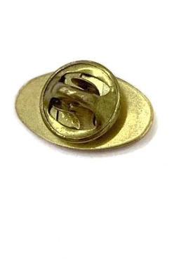 Значок заливной Овал 21х12 мм, с печатью#2