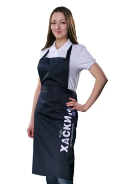 Фартук Эспрессо с шейной лямкой, однотонный#1