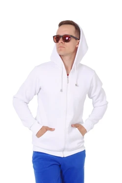Купить толстовку белую Рик унисекс, белую