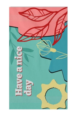 Купить полотенце махровое 40х70 cм с печатью (Ituma) "Have a nice day"