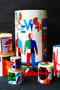 Матрешка-цилиндр с индивидуальной росписью, глянцевая, 5 шт