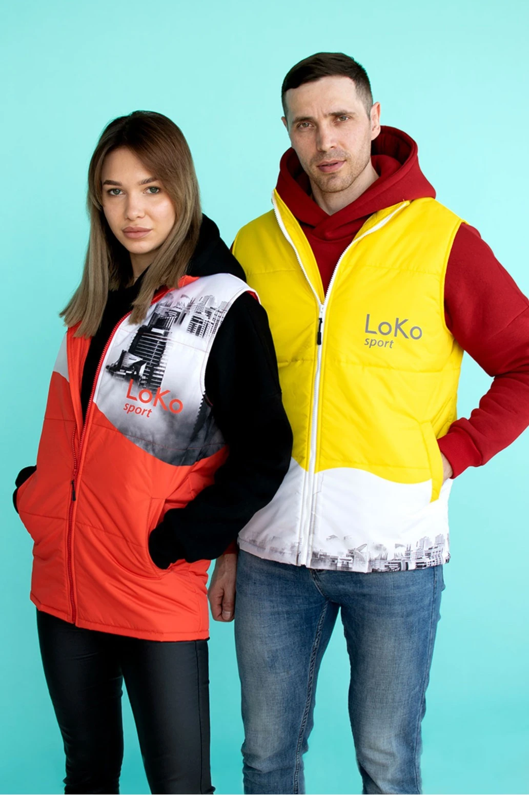 Жилет Портер на синтепоне со стежкой унисекс, с полной запечаткой#5