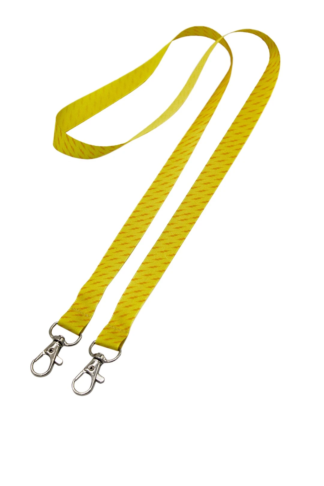 Лента для бейджа микрорепс ширина 1,5 см, с двумя карабинами, с печатью#4