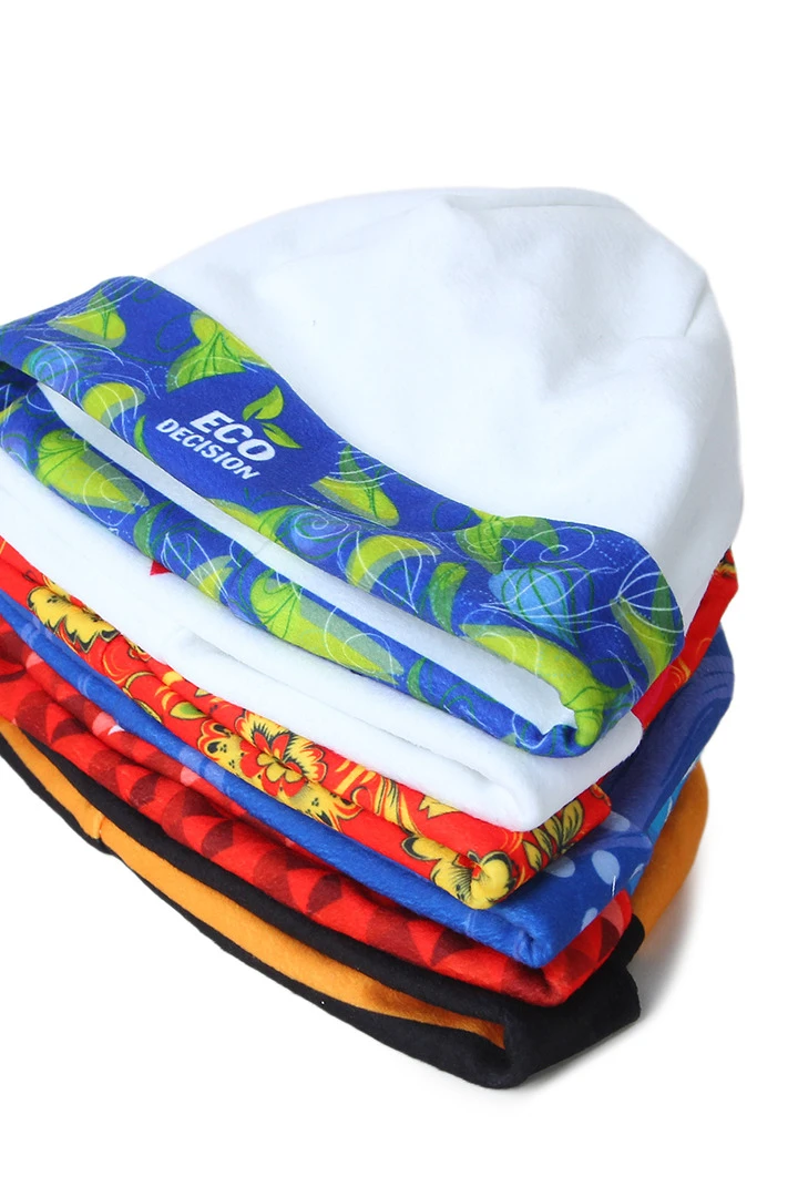 Шапка Лофт флисовая двухслойная взрослая, с полной запечаткой "Russia"#5