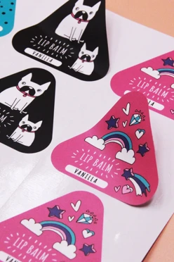 Фигурная наклейка на бумаге, d 50 мм#1