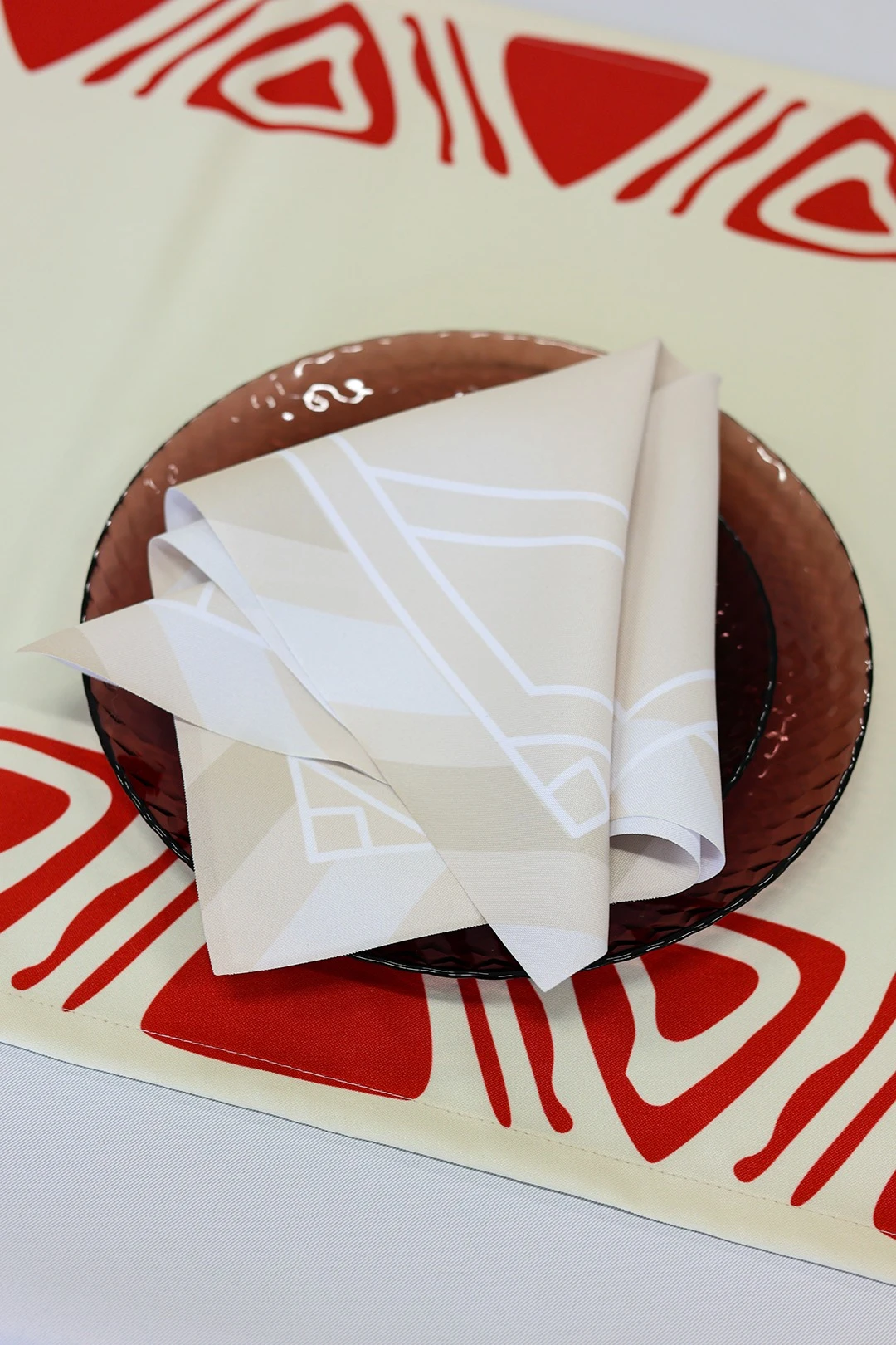 Купить салфетку квадратную 40х40 см, с полной запечаткой (полиэстер) "Pastel"