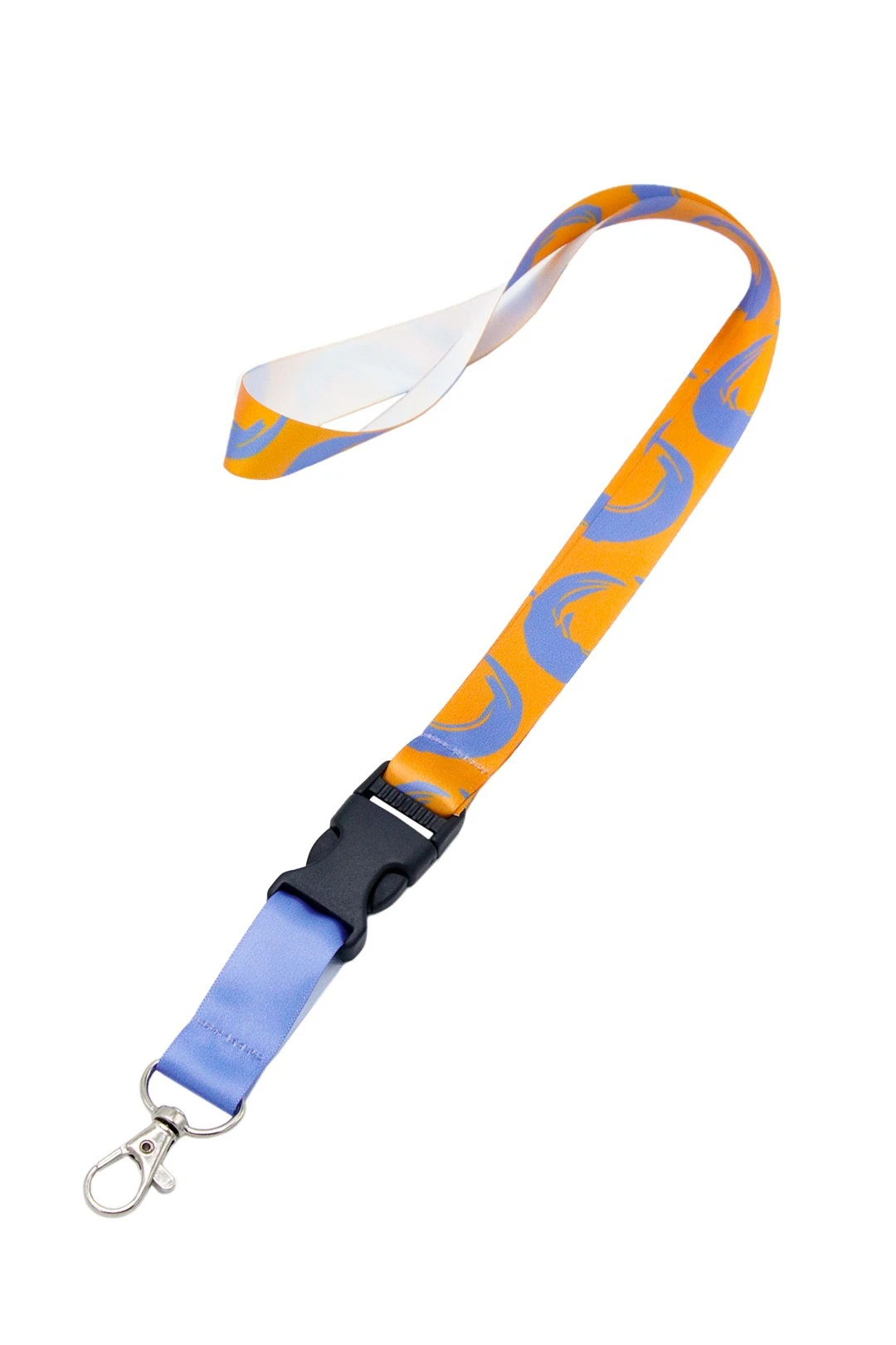 Лента для бейджа атлас люкс ширина 2 см, с трезубцем, с печатью#9