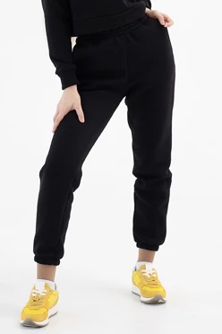 Брюки Итан из футера женские, однотонные#1