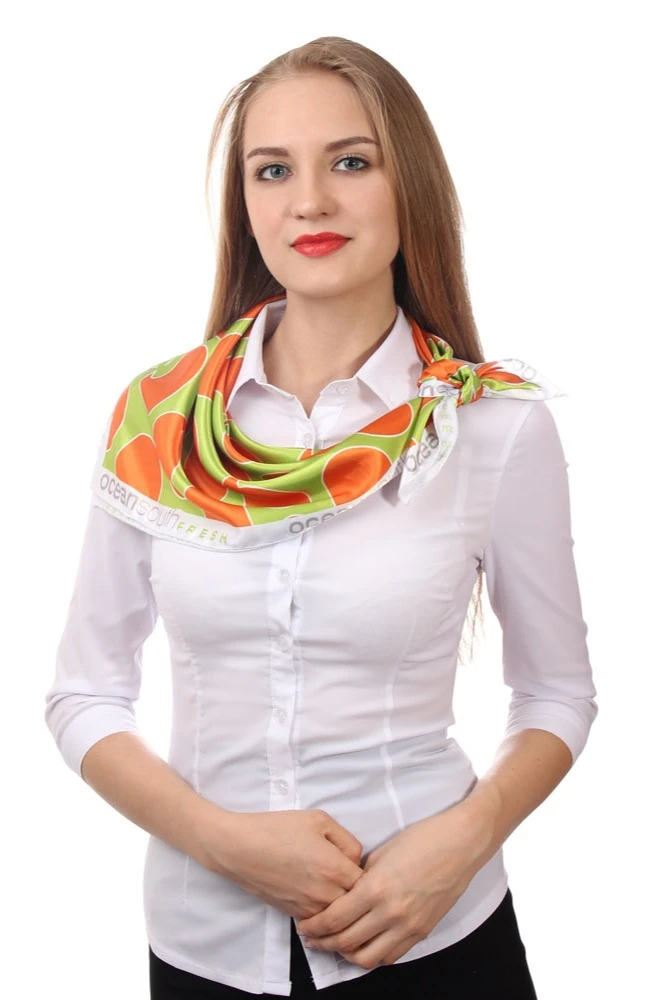 Платок Шанель 60х60 см, с полной запечаткой#5 Платок Шанель 60х60 см, с полной запечаткой#5