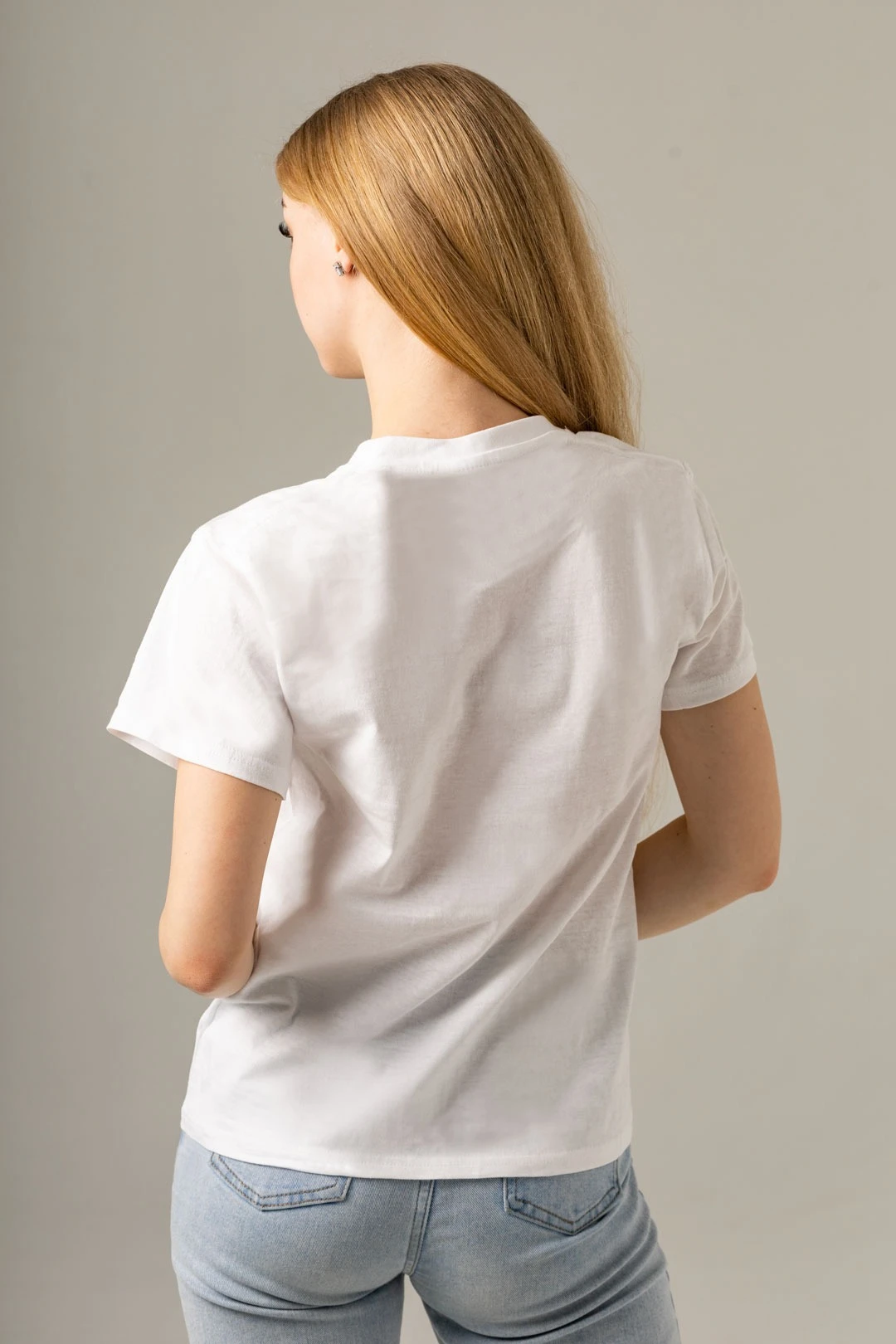 Футболка Мэдисон унисекс, однотонная белая (хлопок)#1