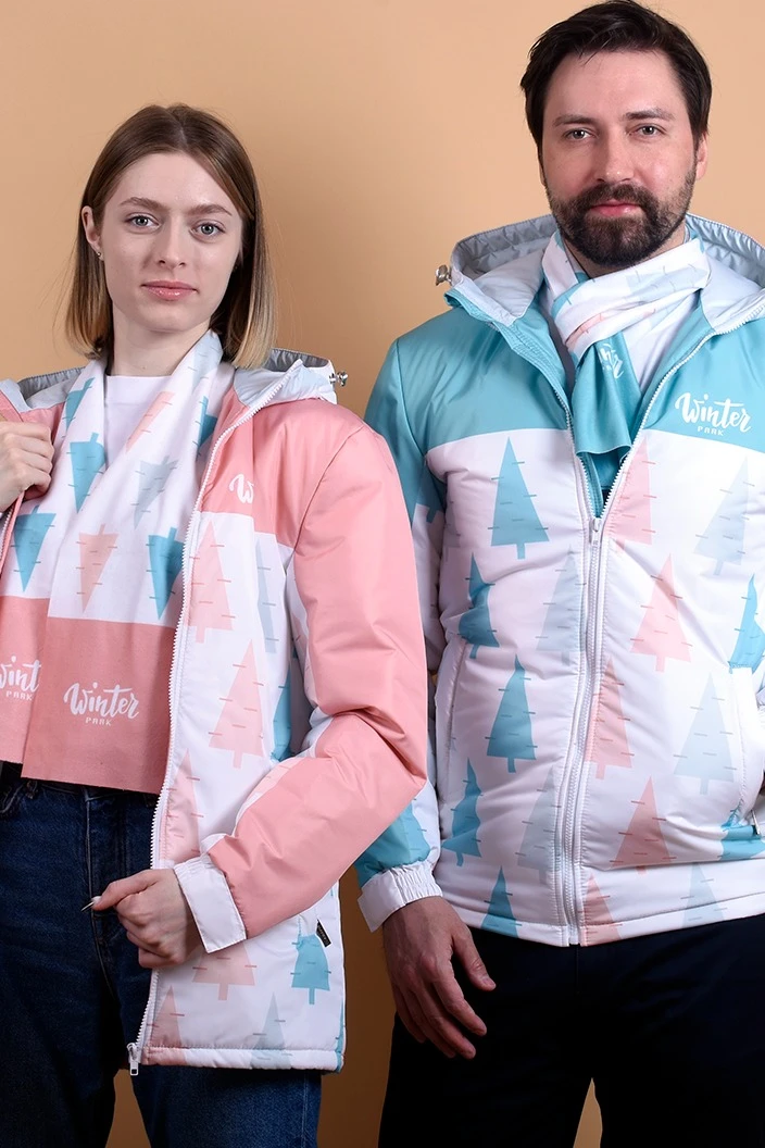 Куртка Норд с капюшоном на синтепоне унисекс, с полной запечаткой#2 Куртка Норд с капюшоном на синтепоне унисекс, с полной запечаткой#2