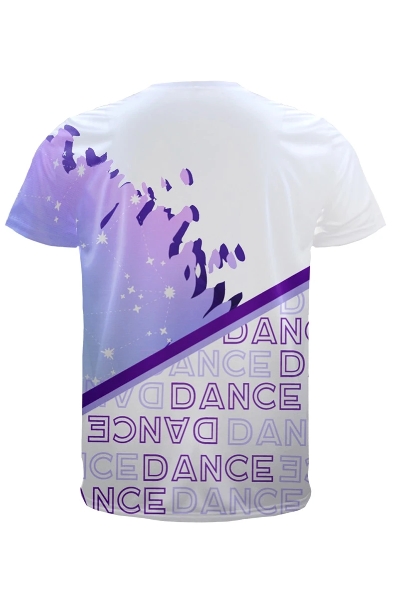 Купить футболку Спэйс V-ворот унисекс из ложной сетки с полной запечаткой "Dance" Купить футболку Спэйс V-ворот унисекс из ложной сетки с полной запечаткой "Dance"