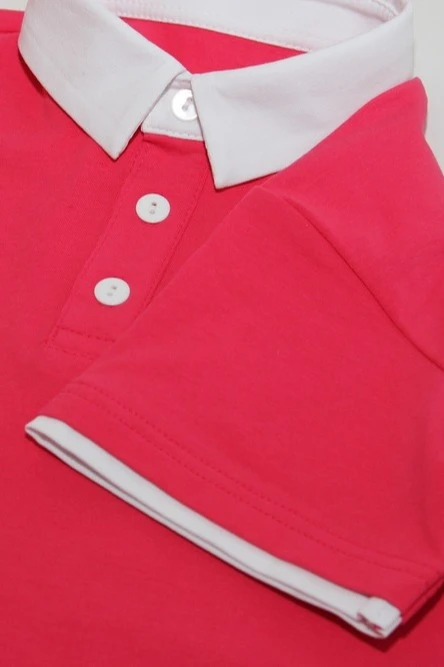 Поло Найт детская комбинированная розовая (хлопок)#3 Поло Найт детская комбинированная розовая (хлопок)#3