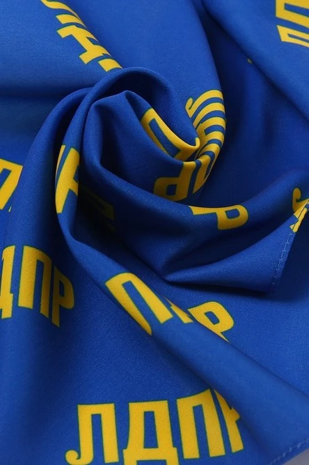 Косынка Шарлотта 60х60х90 см, с полной запечаткой "LDPR"#7