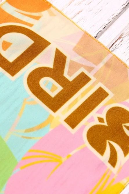 Шарф однослойный легкий 15х120 см, с полной запечаткой "Bird"#2 Шарф однослойный легкий 15х120 см, с полной запечаткой "Bird"#2