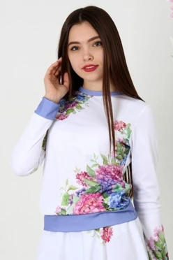 Купить свитшот унисекс "Гортензии"