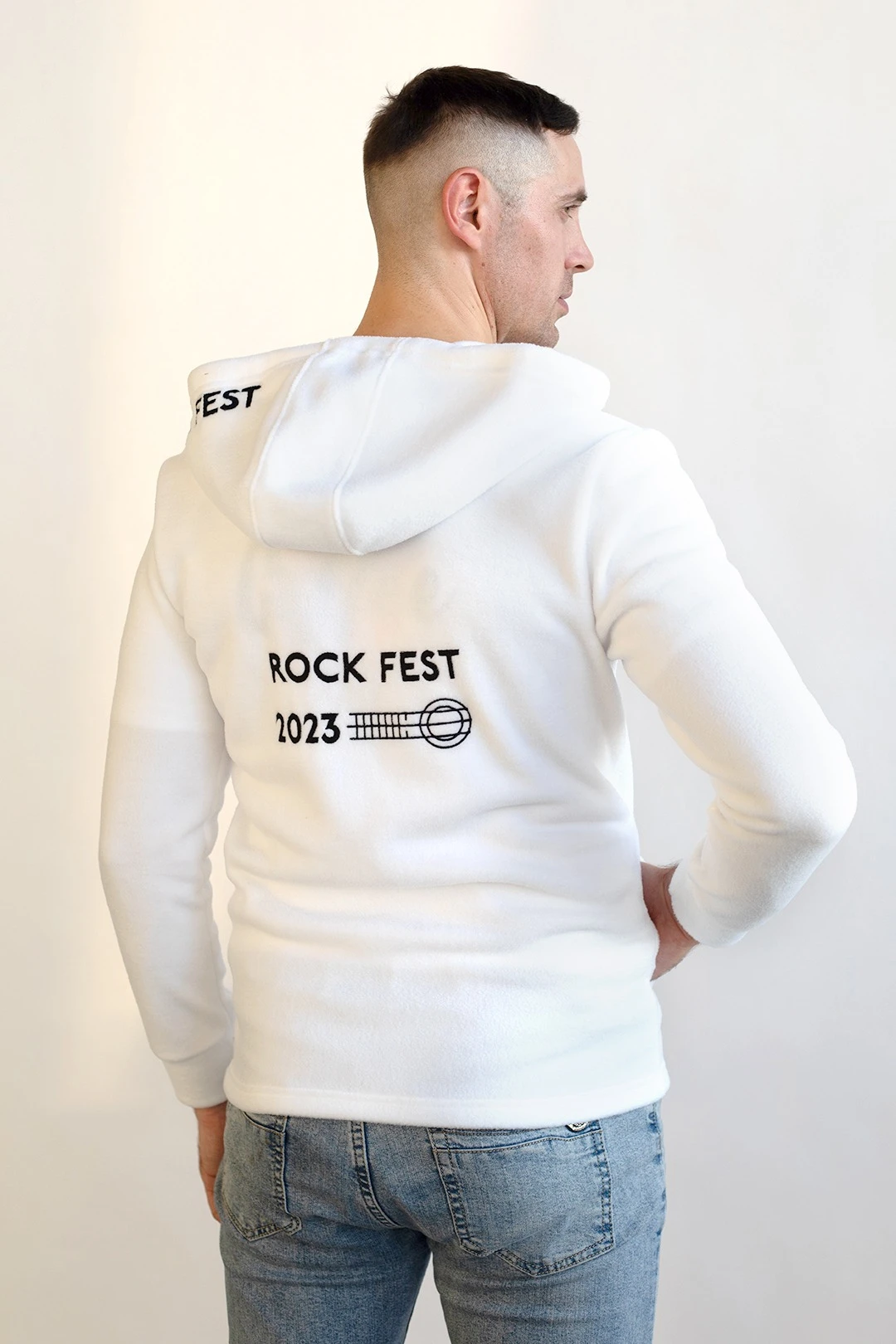 Толстовка Харисон флисовая с капюшоном унисекс, однотонная "Rock Fest"#3 Толстовка Харисон флисовая с капюшоном унисекс, однотонная "Rock Fest"#3